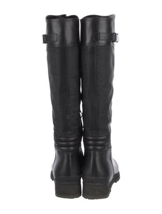 Prada Sport Leather Rain Boots