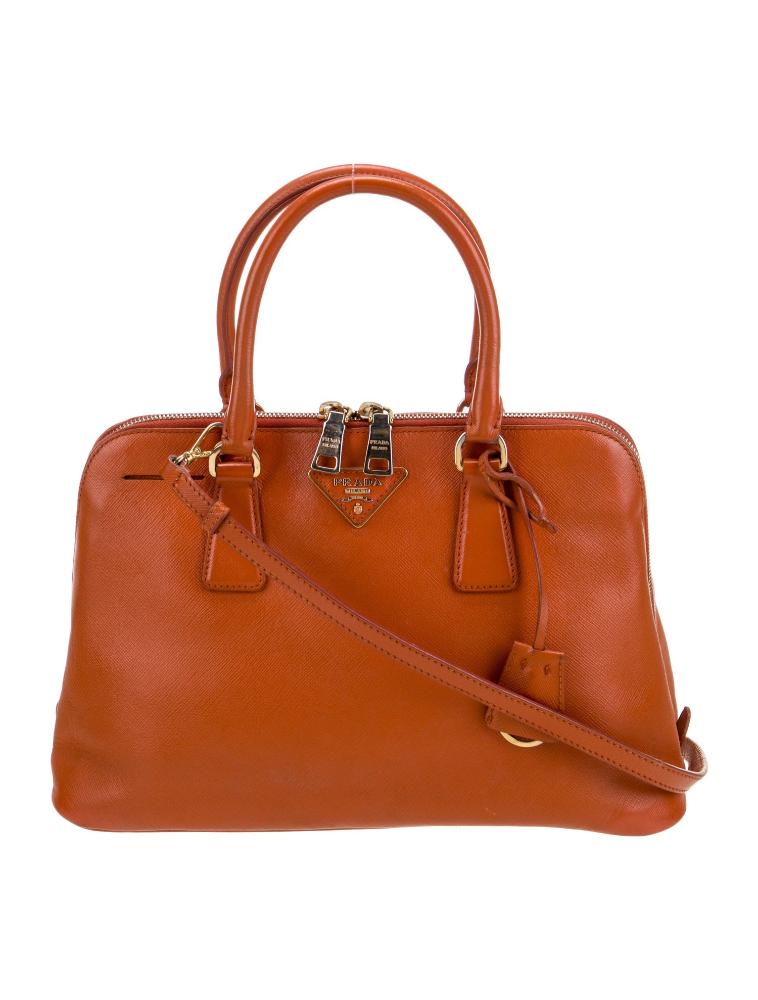 Prada Saffiano Lux Leather Top Handle Bag
