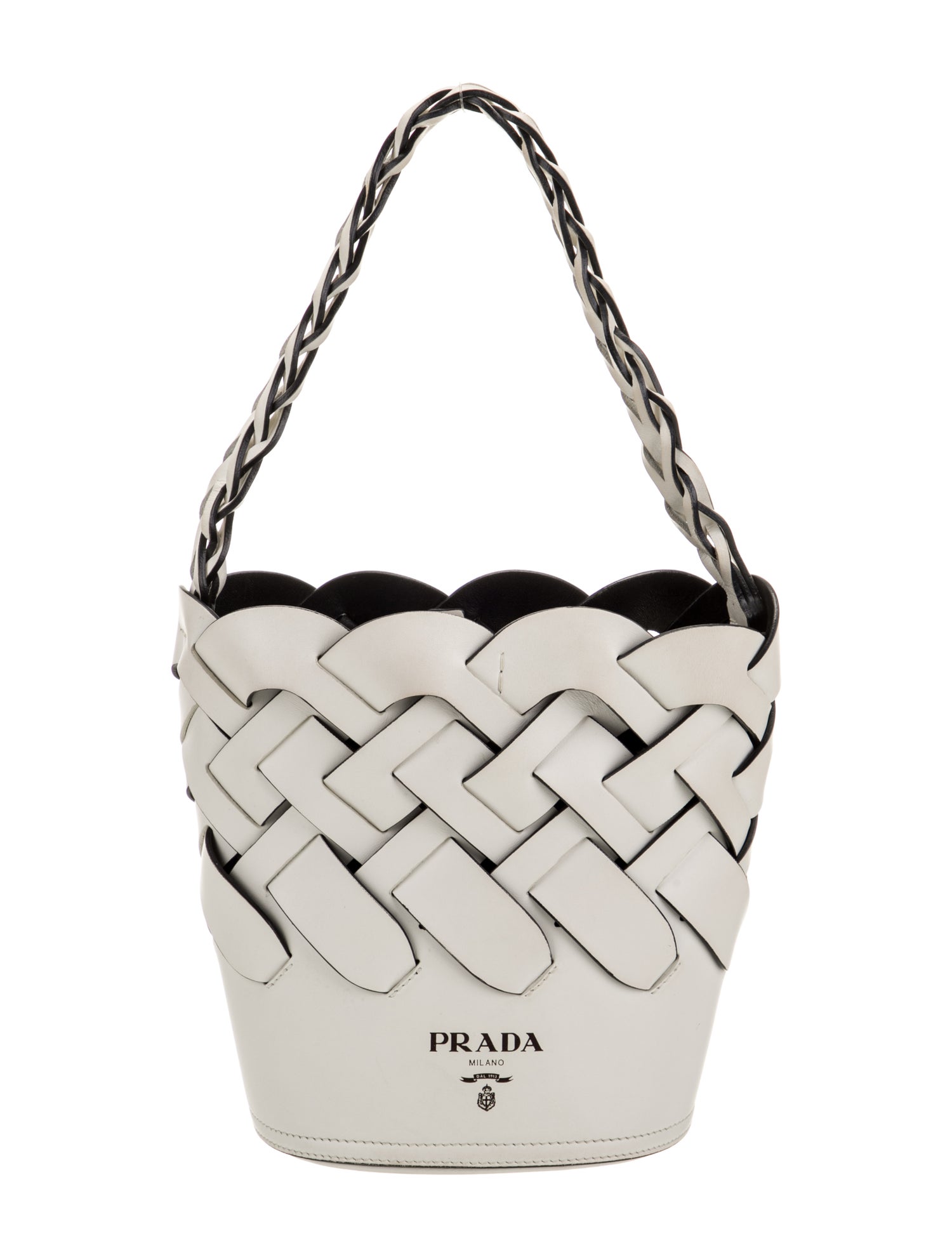 Prada City Calf Leather Bucket Bag