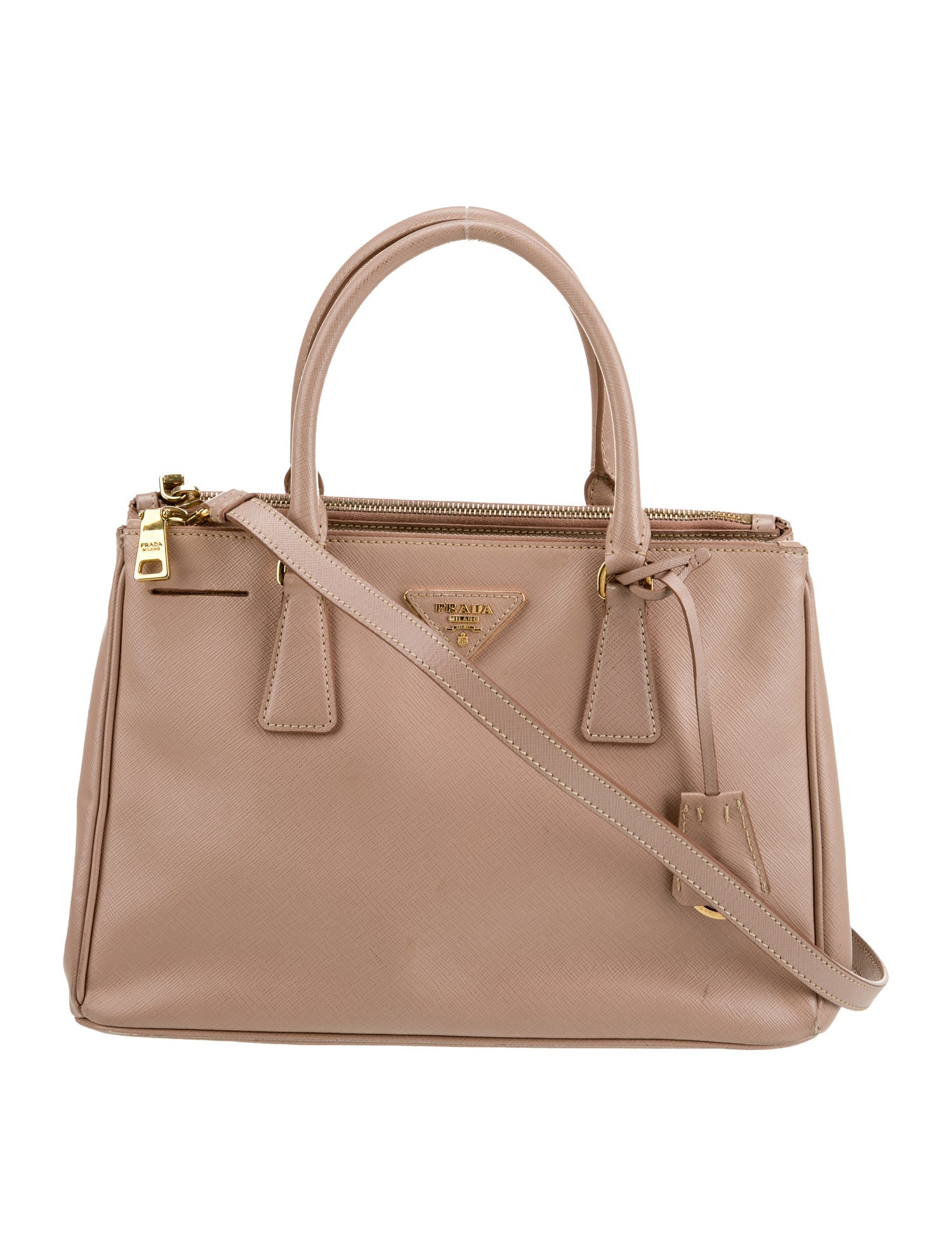Prada Saffiano Leather Top Handle Bag