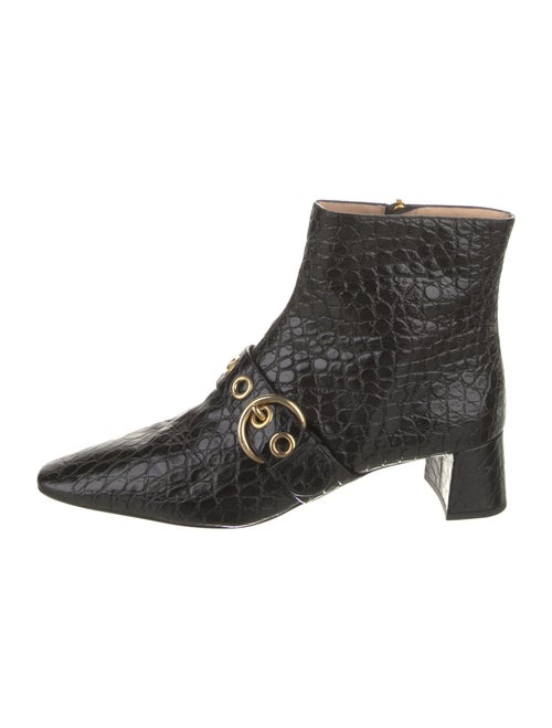 Prada Embossed Leather Boots