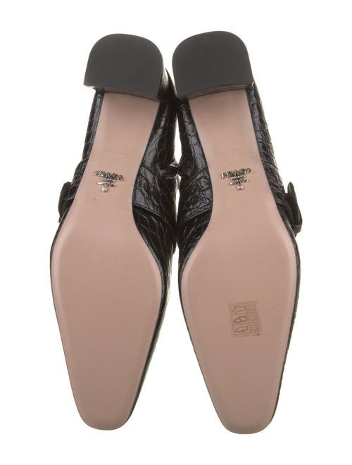 Prada Embossed Leather Boots