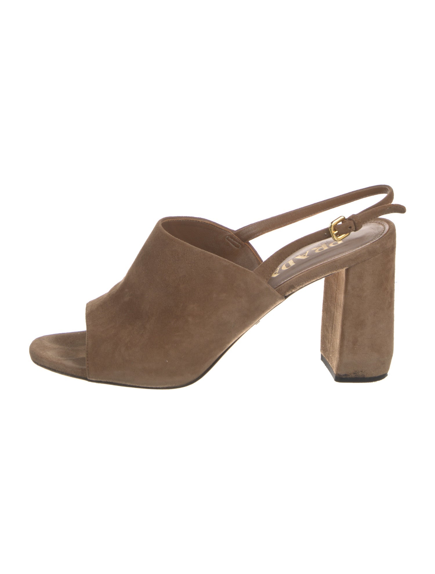 Prada Suede Slingback Sandals