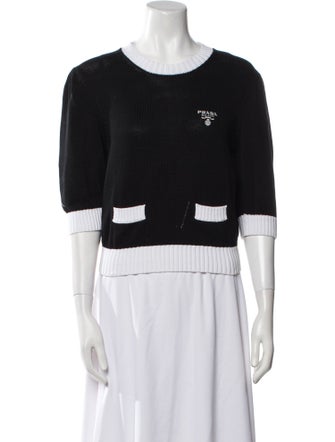 Prada 2021 Colorblock Pattern Sweater