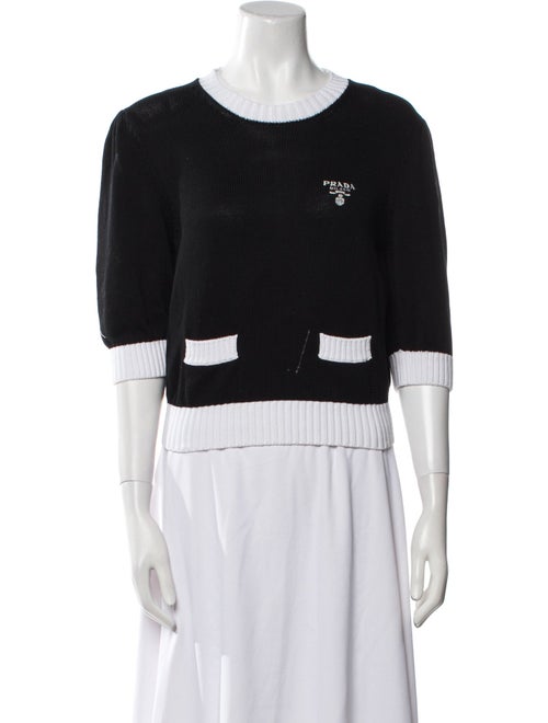 Prada 2021 Colorblock Pattern Sweater