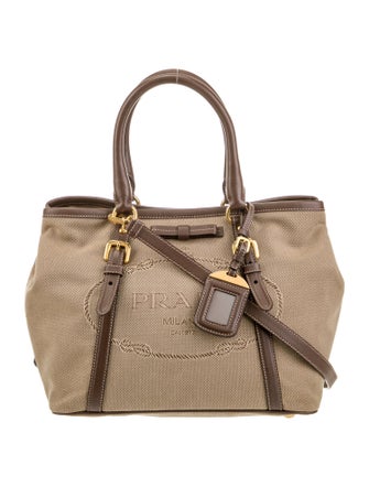 Prada Enameled Metal Triangle Shoulder Bag