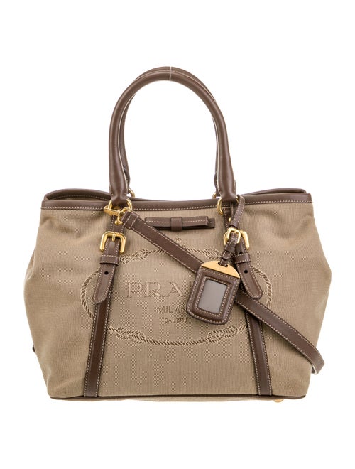 Prada Enameled Metal Triangle Shoulder Bag