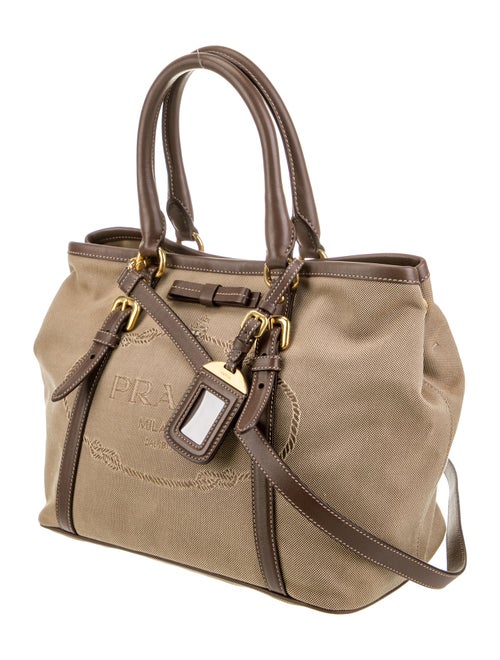 Prada Enameled Metal Triangle Shoulder Bag