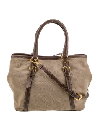 Prada Enameled Metal Triangle Shoulder Bag