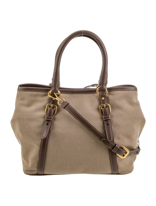 Prada Enameled Metal Triangle Shoulder Bag