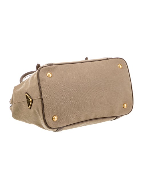 Prada Enameled Metal Triangle Shoulder Bag