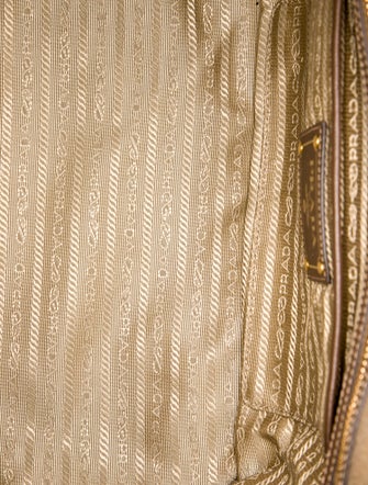 Prada Enameled Metal Triangle Shoulder Bag