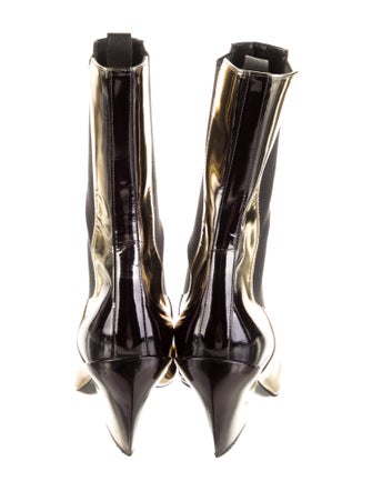 Prada Patent Leather Chelsea Boots