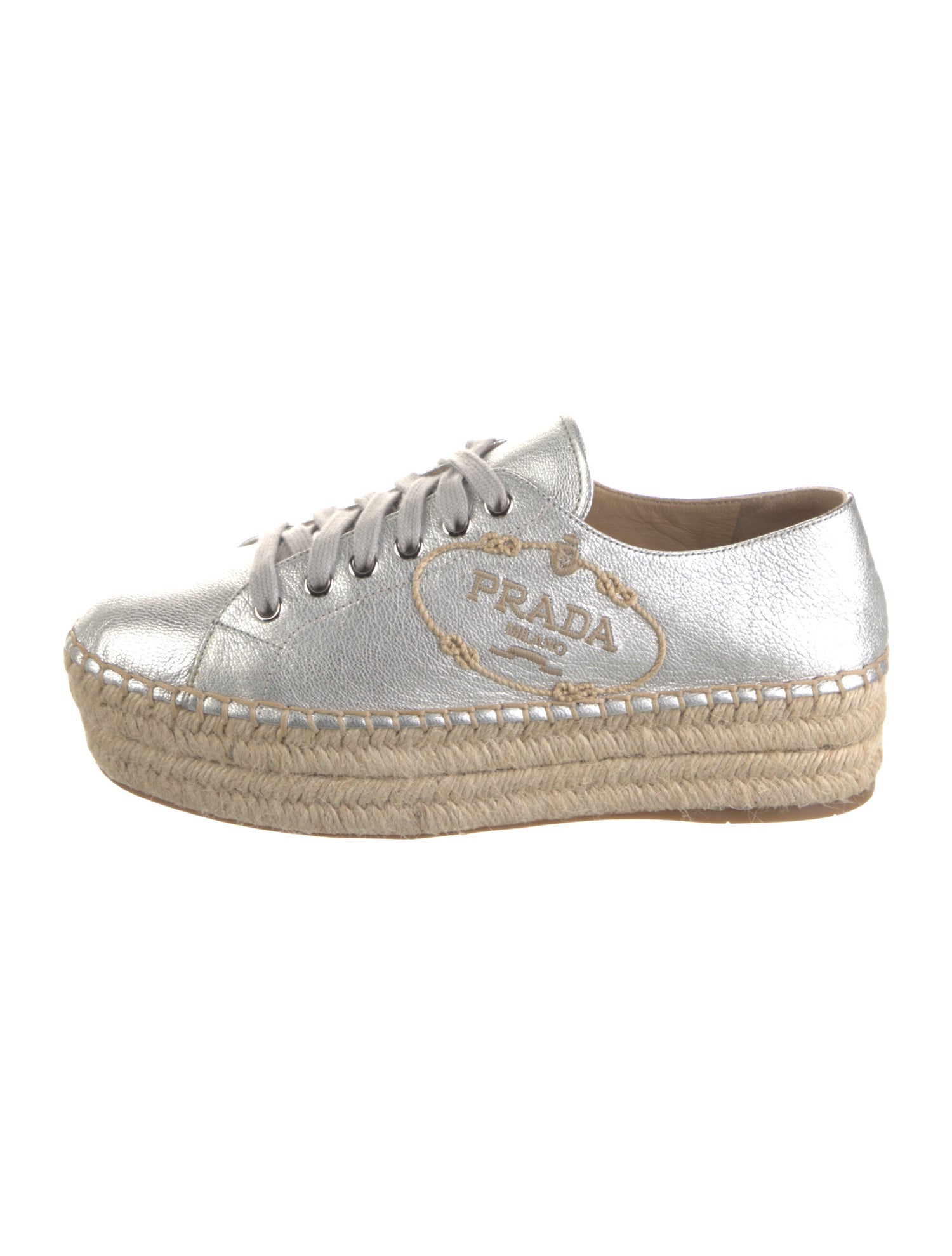 Prada Leather Espadrilles