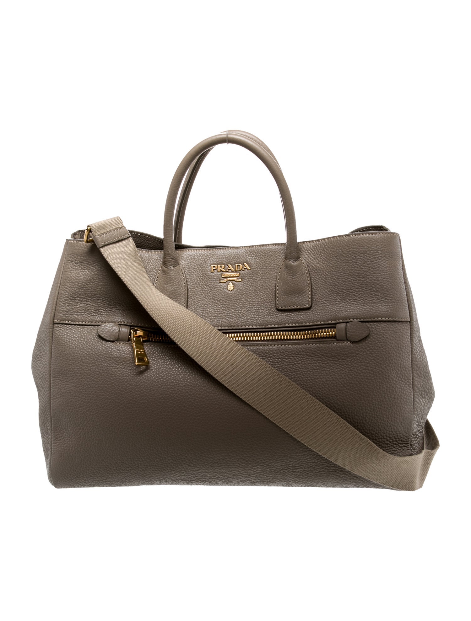 Prada Vitello Daino Leather Crossbody Bag