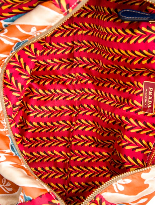 Prada Enameled Metal Triangle Shoulder Bag