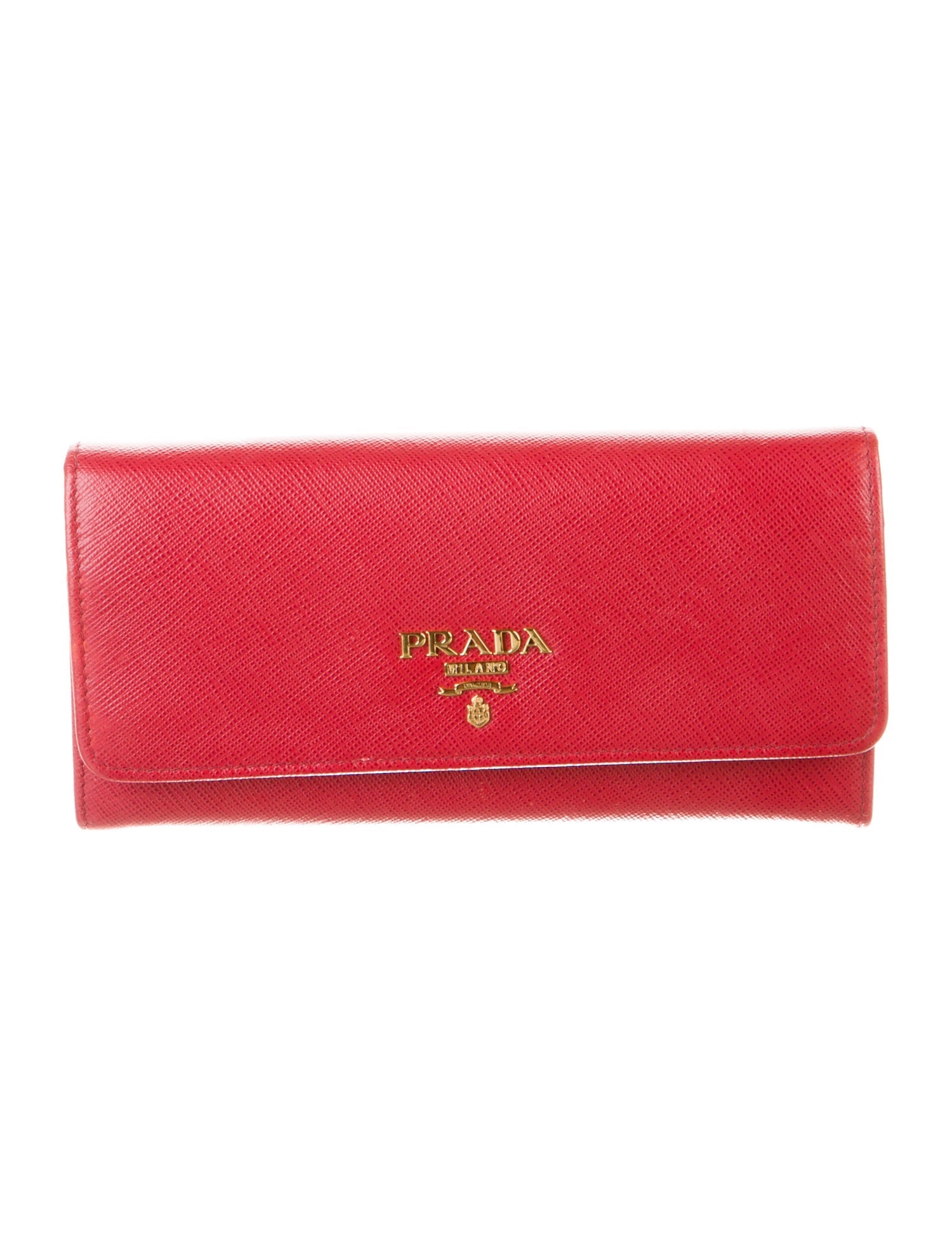 Prada Leather Continental Wallet