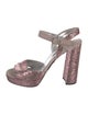 Prada Glitter Slingback Sandals