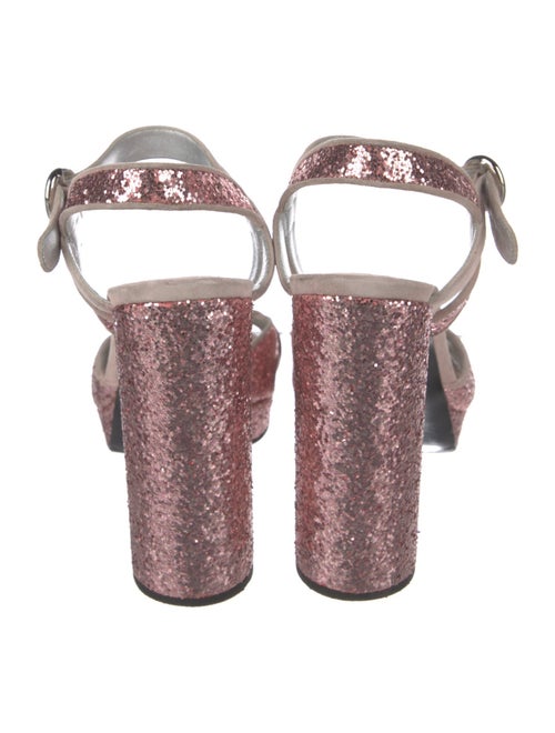 Prada Glitter Slingback Sandals