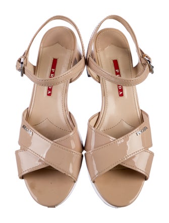 Prada Patent Leather Sandals