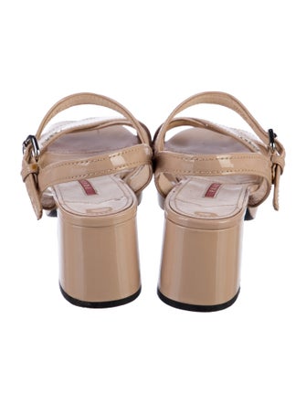 Prada Patent Leather Sandals