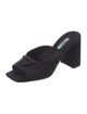 Prada Satin Crystal Embellishments Slides