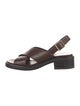 Prada Leather Slingback Sandals