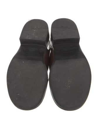 Prada Leather Slingback Sandals