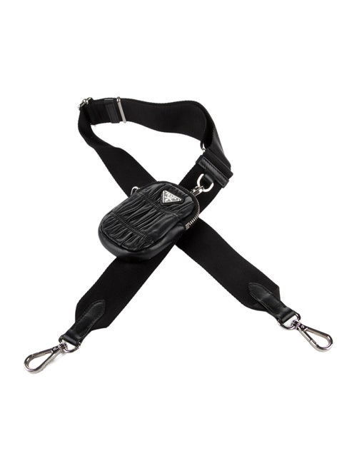 Prada Nylon Bag strap w/ Gaufre Pouch