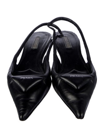 Prada Leather Slingback Pumps