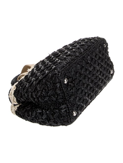 Prada Enameled Metal Triangle Top Handle Bag