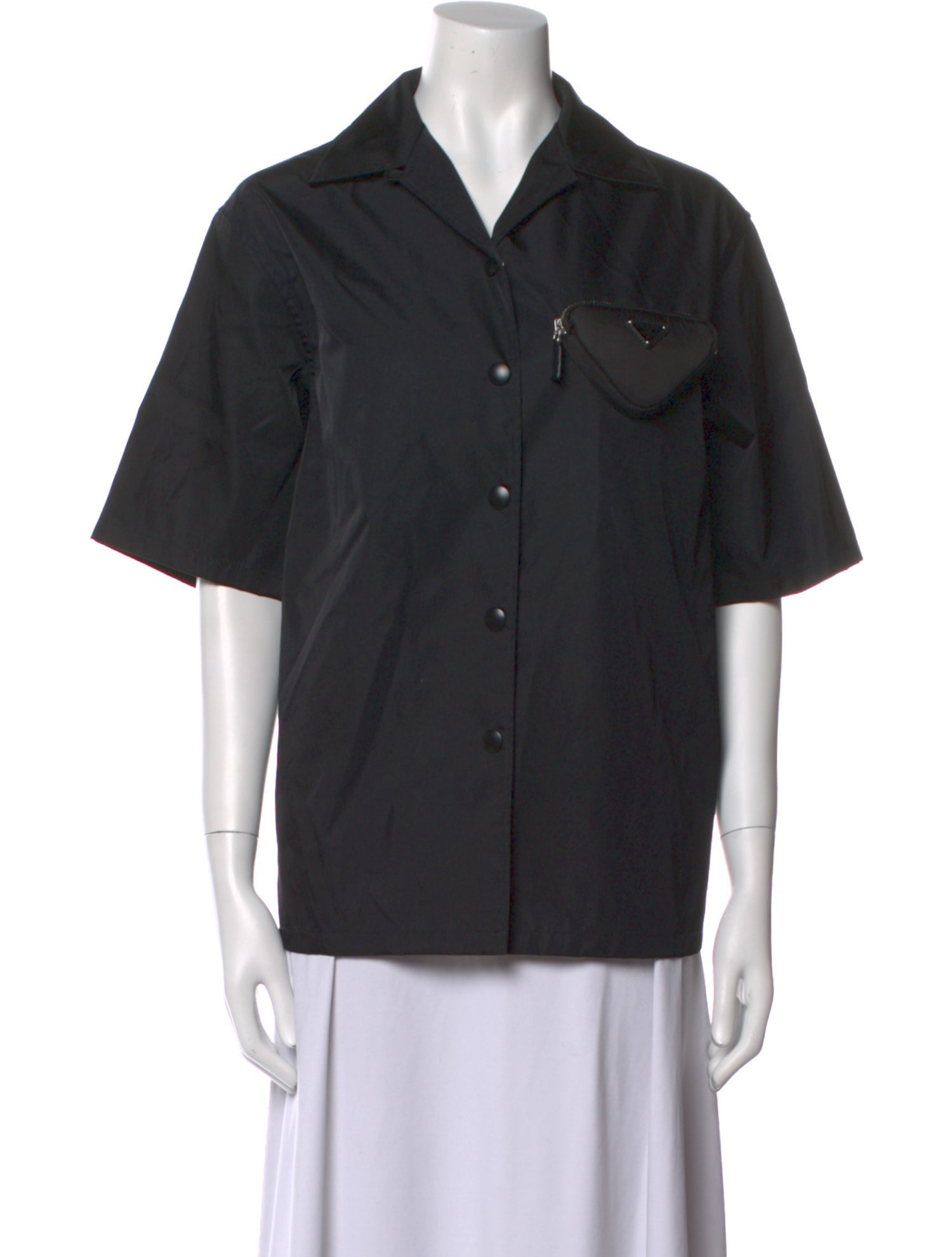 Prada 2021 Re-Nylon Button-Up Top