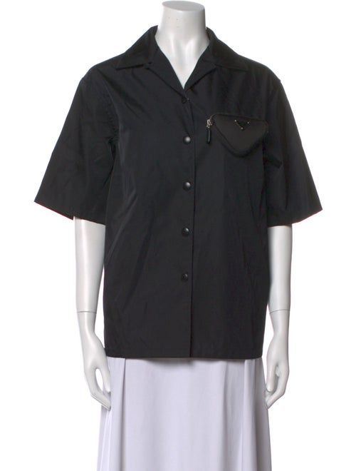 Prada 2021 Re-Nylon Button-Up Top