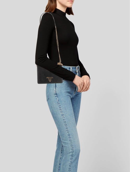 Prada Saffiano Leather Shoulder Bag