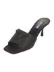 Prada Satin Crystal Embellishments Slides
