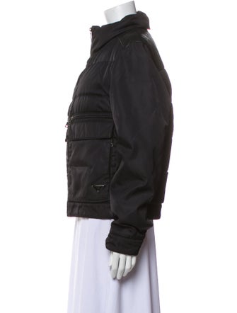 Prada 2011 Enameled Metal Triangle Puffer Coat