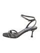 Prada Satin Crystal Embellishments Sandals