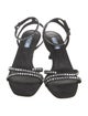 Prada Satin Crystal Embellishments Sandals