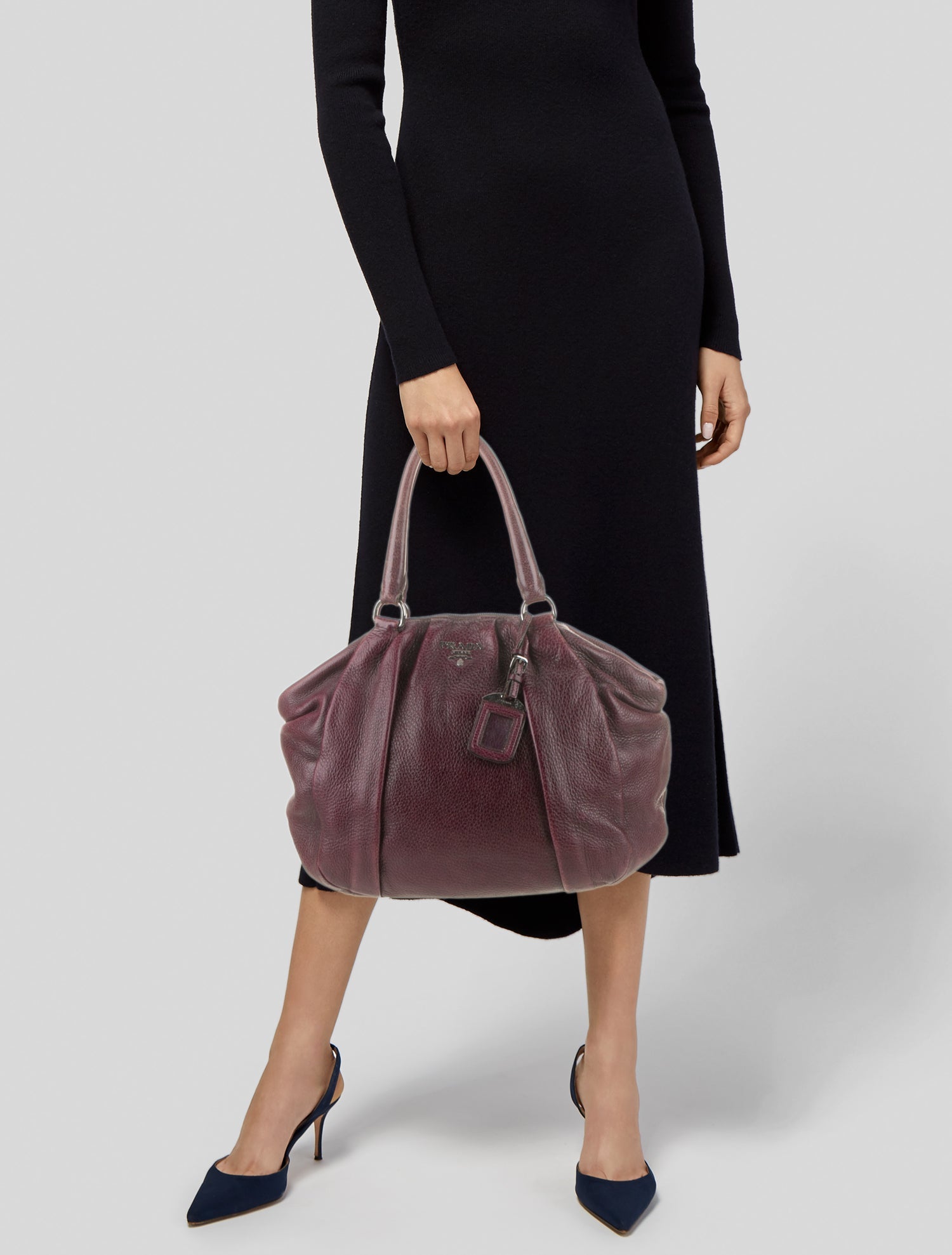 Prada Vitello Daino Leather Top Handle Bag