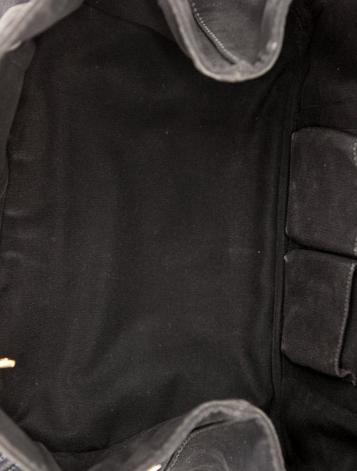 Prada Enameled Metal Triangle Canapa Logo