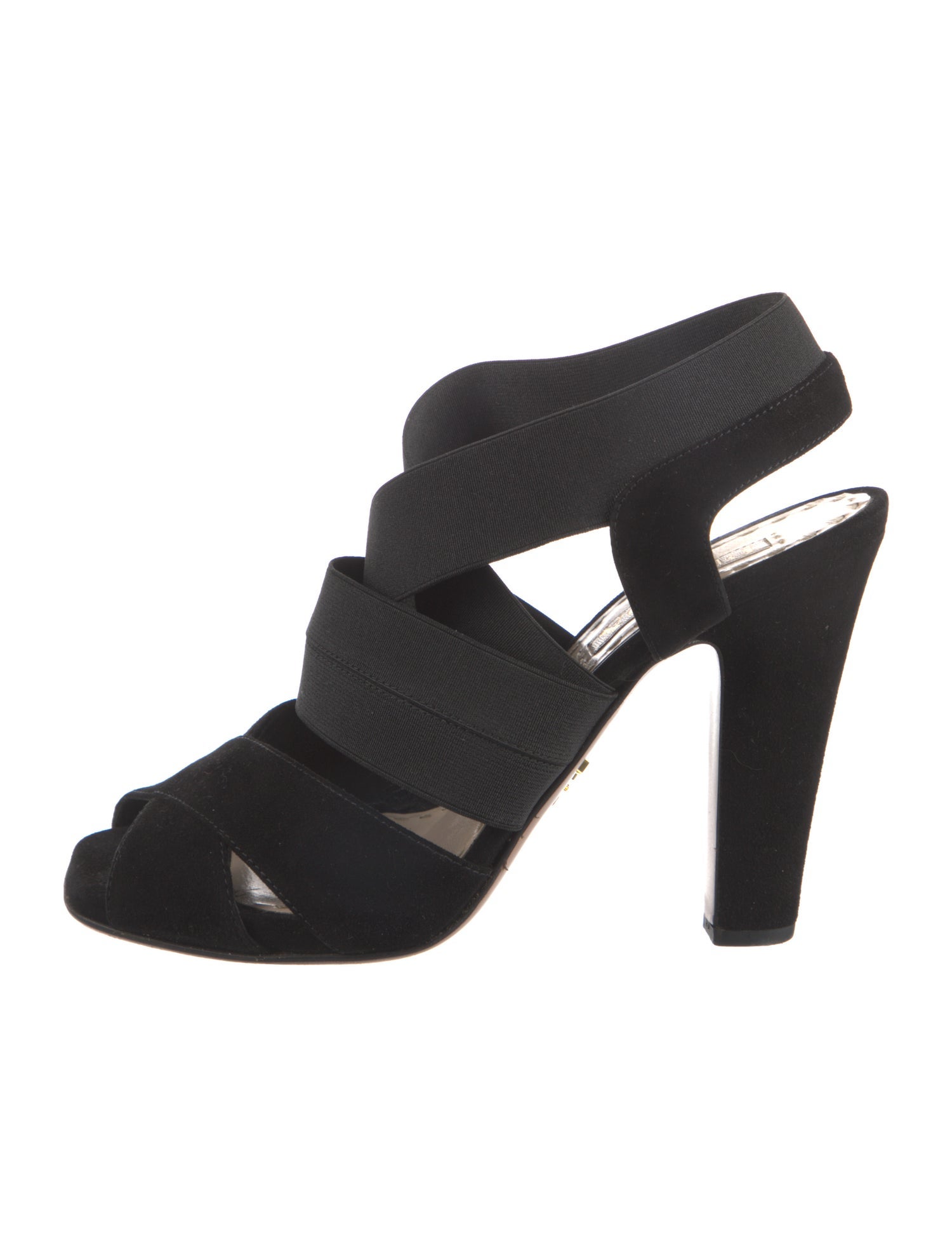 Prada Suede Slingback Sandals