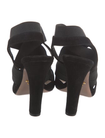 Prada Suede Slingback Sandals