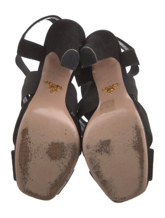 Prada Suede Slingback Sandals