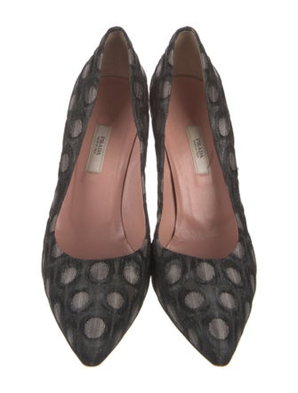 Prada Polka Dot Print Pumps