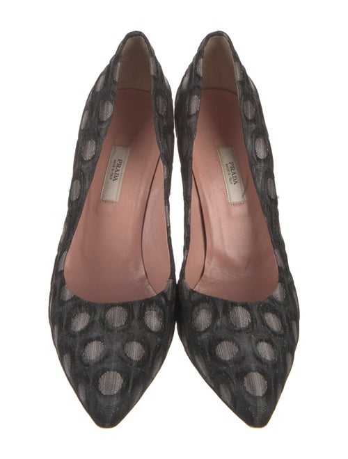 Prada Polka Dot Print Pumps
