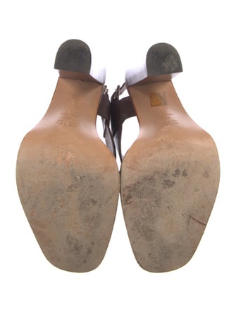 Prada Leather Slingback Sandals