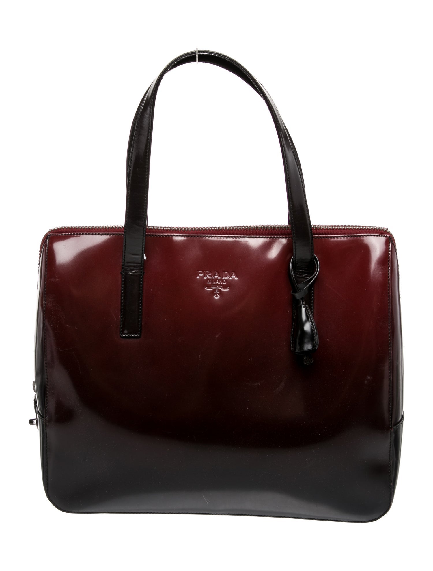 Prada Spazzolato Leather Top Handle Bag