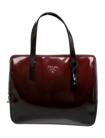 Prada Spazzolato Leather Top Handle Bag