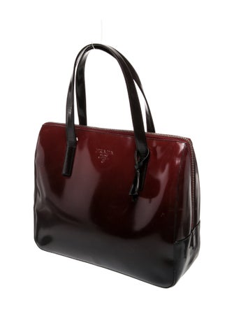 Prada Spazzolato Leather Top Handle Bag