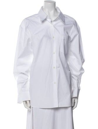 Prada 2021 Long Sleeve Button-Up Top